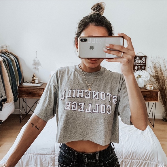 Champion Tops - Champion Stonehill College Game Day Crop Top